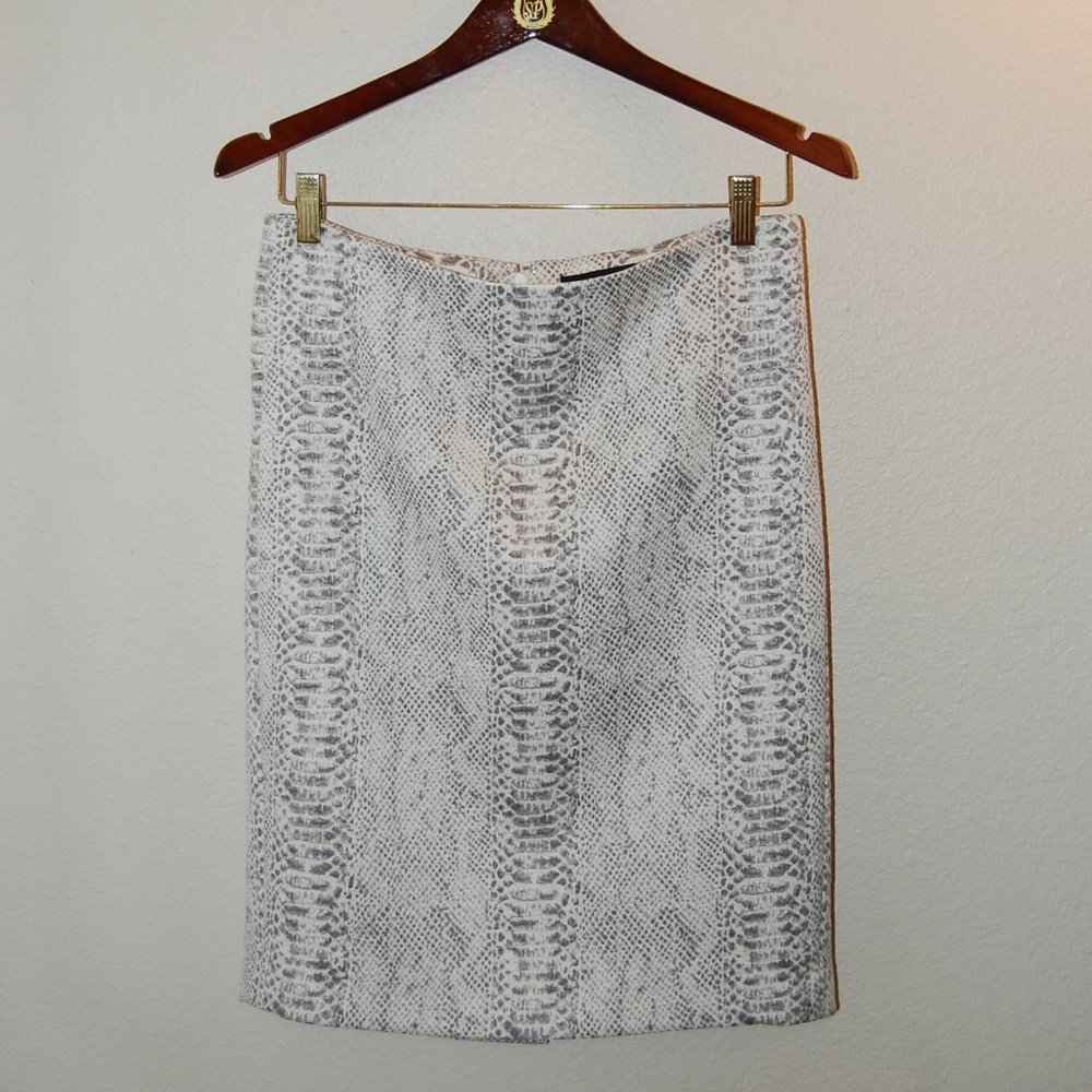 Ann Taylor python white/grey skirt